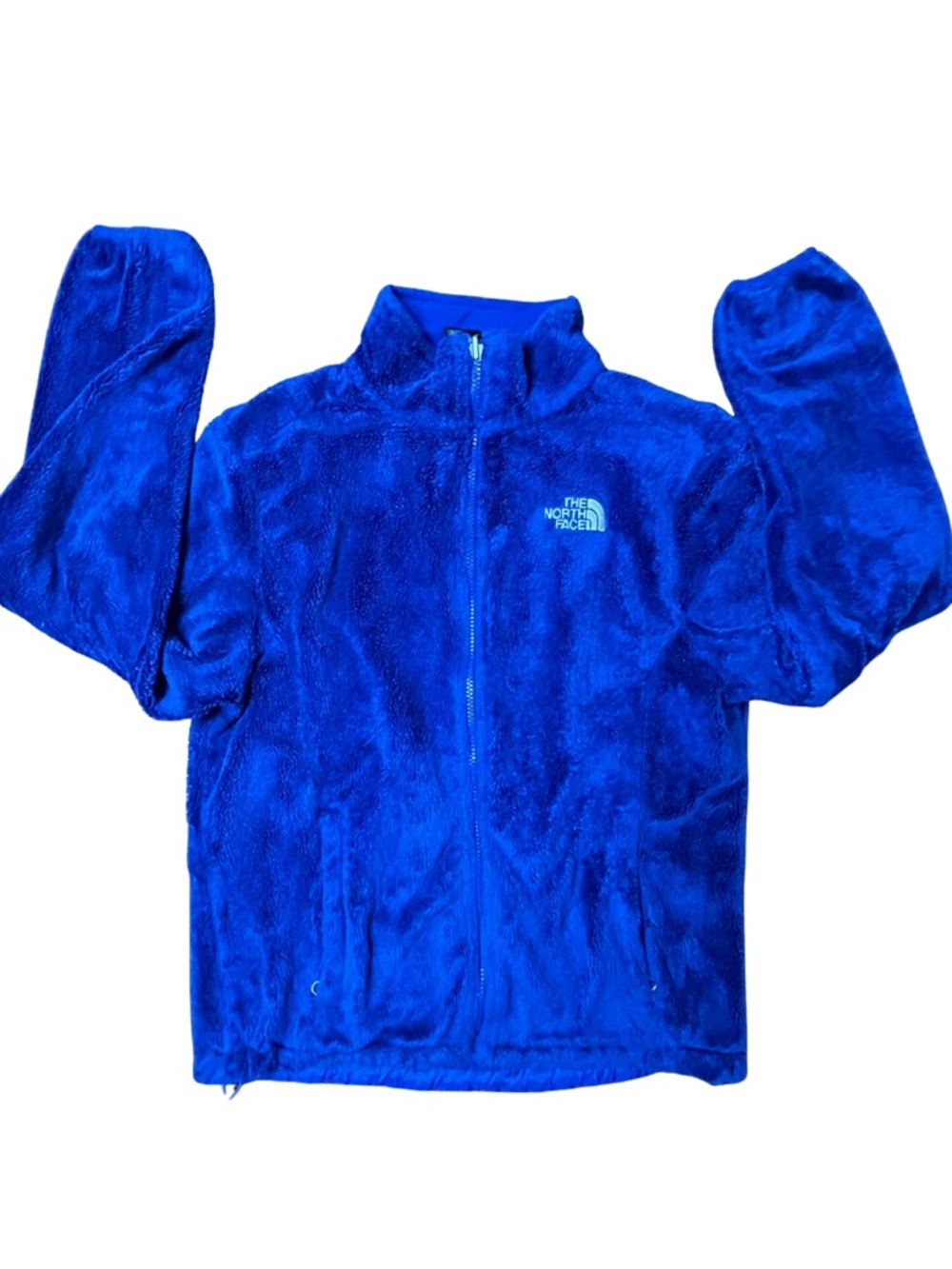 The North Face Fleece Jacket Women’s royal Blue Plush Full Zip